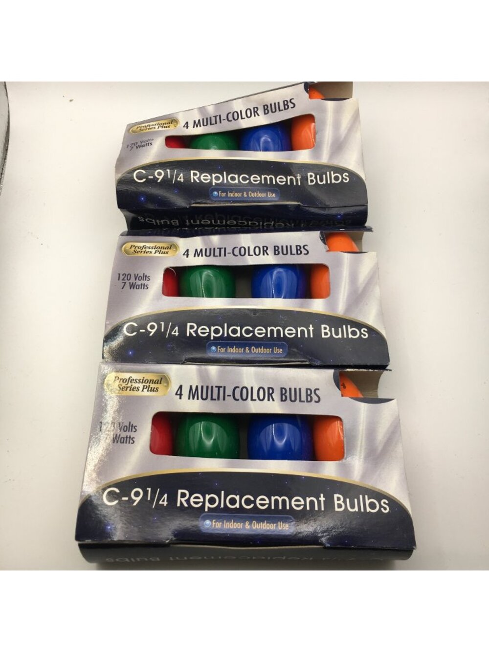 C-9 1/4 Multi-Color Christmas Light Replacement Bulbs Comedic Holiday Decor